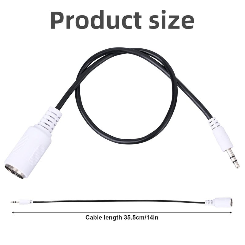 BTFO 2pcs Type-A MIDI to 3.5mm Adapter, 14" Breakout Cable MIDI Female to TRS 3.5mm Male Audio Converter Accessories for Keyboards Synths & DAWs - Image 2